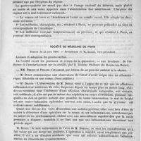 0087 - Page 83 - Académies et sociétés savantes. Académie de médecine. Séance du 9 juillet 1889 / Société de médecine de Paris. Séance du 22 juin 1889