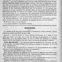 0088 - Page 84 - Académies et sociétés savantes. Société de médecine de Paris. Séance du 22 juin 1889 / Courrier / Erratum