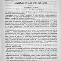 0107 - Page 103 - Clinique chirurgicale de la Pitié. - M. le professeur Verneuil . Le lymphérysipèle de la femme enceinte est-il transmissible au foetus ? / Académies et sociétés savantes. Société de chirurgie. Séance du 10 juillet