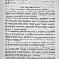 0109 - Page 105 - Académies et sociétés savantes. Société de chirurgie. Séance du 10 juillet / Société médicale des hôpitaux. Séance du 12 juillet 1889