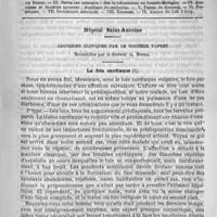 0125 - Page 121 - Comité de rédaction / Sommaire / Hôpital Saint-Antoine. Causeries cliniques par le docteur Tapret. Recueillies par le docteur G. Budor. La foie cardiaque
