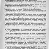 0155 - Page 151 - Bibliothèque. Nouveaux éléments d'hygiène, par M. Jules Arnould ; 2e édition. Paris, J.-B. Baillière, 1889 / Les stations d'eaux minérales et les stations sanitaires de la Suisse et des Vosges. - La Caeravane hydrologique de 1888, par le docteur De Pietra Santa et A. Joultrain. - Paris, G. Carré, 1889 / Revue des journaux. Du traitement de la pneumonie, par le docteur Maragliano. (La clinique, 1888)