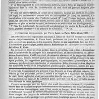 0181 - Page 177 - Bibliothèque. La circonvolution de Broca, étude de morphologie cérébrale, par G. Hervé. Paris, Lecrosnier et Babé, 1889 / L'automatisme psychologique, par Pierre Janet. - Paris, Félix Alcan, 1889 / Feuilleton. Causerie. Excursion à travers le merveilleux [Simplissime] / Lotion contre le prurit vulvaire. - Georges