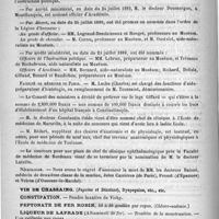 0184 - Page 180 - Courrier. Congrès et conférences de l'exposition / Faculté de médecine de Paris / Nécrologie [Baisné / Jules Carrières (de Paris) / Proust (d'Epannes) / Veiron (d'Ouzouer-le-Marché)]