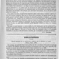 0193 - Page 189 - Accidents de la circoncision [Dr F. Bernheim] / Bibliothèque. Traité pratique de la vaccination animale, par le docteur A. Layet. Paris, Alcan, 1889 / Affections chirurgicales des reins, des uretères et des capsules surrénales, par A. le Dentu. - Paris, G. Masson, 1889