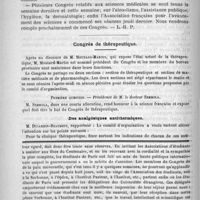 0212 - Page 208 - Bulletin / Congrès de thérapeutique. Des analgésiques antithermiques / Feuilleton. Causerie. Causerie. Aux étudiants !