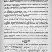 0219 - Page 215 - Informations médicales. Concours pour les emplois de médecins des bureaux de bienfaisance / Courrier / Congrès français de chirurgie