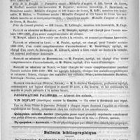0268 - Page 264 - Courrier. Soldats empoisonnés au camp d'Avor / Faculté de médecine de Bordeaux / Faculté de médecine de Bordeaux / Faculté de médecine de Lyon / Faculté de médecine de Montpellier / Faculté de médecine de Nancy / Clinique chirurgicale (Hôpital Necker) / Bulletin bibliographique