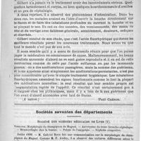 0301 - Page 297 - Revue de thérapeutique. Les diverses médications nouvelles de la tuberculose pulmonaire (A suivre) [Paul Chéron] / Sociétés savantes des départements. Société des sciences médicales de Lyon