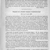 0337 - Page 333 - Revue de thérapeutique. Les diverses médications nouvelles de la tuberculose pulmonaire [Paul Chéron] / Congrès de la société française d'ophthalmologie du 8 au 13 août 1889
