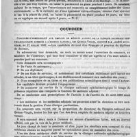 0363 - Page 359 - Formulaire. Traitement des callosités et durillons. - Roesen / Courrier. Concours d'admissibilité aux emplois de médecin adjoint de la clinique nationale ophthalmologique annexée à l'hospice national des Quinze-Vingts, institué par arrêté ministériel du 22 juillet 1889