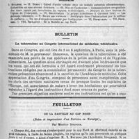 0401 - Page 397 - Comité de rédaction / Sommaire / Bulletin. La tuberculose au congrès international de médecine vétérinaire / Feuilleton. De la bastille au cap nord (Notes et impressions d'un parisien en Norvège), par Maurice Springer