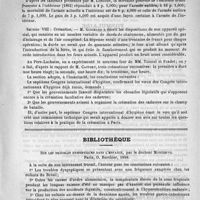 0435 - Page 431 - Congrès international d'hygiène et de démographie / Bibliothèque. Sur les troubles dyspeptiques dans l'enfance, par le docteur Moncorvo. Paris, O. Berthier, 1889