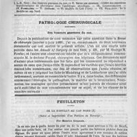 0449 - Page 445 - Comité de rédaction / Sommaire / Pathologie chirurgicale. Des tumeurs gazeuses du cou / Feuilleton. De la bastille au cap nord (Notes et impressions d'un parisien en Norwège), par Maurice Springer