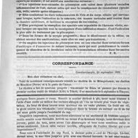 0457 - Page 453 - Revue des journaux. Utilité des injections hypodermiques de pilocarpine dans l'amblyopie alcoolique, par MM. Nuel et Leplat. (Annales d'oculistique, mars-avril 1889) / Correspondance / Feuilleton. De la bastille au cap nord (Notes et impressions d'un parisien en Norvège), par Maurice Springer (A suivre)