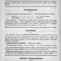 0484 - Page 480 - Bibliothèque. Traité de pathologie interne et de thérapeutique à l'usage des médecins et des étudiants, par Hermann Eichhorst... - Traduit sur la troisième édition allemande... Paris, G. Steinheil, éditeur, 1889 / Formulaire. Collyre contre la hernie de l'iris. - De Saint-Germain et Valude / Courrier / Bulletin bibliographique