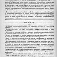 0496 - Page 492 - Sociétés et congrès. Sommaire: Traitement prophylactique de l'ophthalmie purulente. - Congrès de physiologie. Congrès d'otologie et de laryngologie / Courrier / Enseignement libre