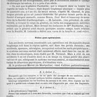 0498 - Page 494 - Bulletin. Folies post-opératoires / Feuilleton. Causerie. Cancans sur la faculté. - L'alcoolisme en Angleterre