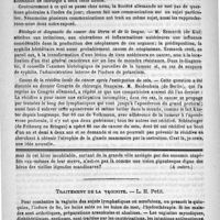 0516 - Page 512 - Congrès de thérapeutique et de matière médicale. Des antiseptiques locaux propres au traitement de la syphilis, par H. Hallopeau / Dix-huitième congrès de la société allemande de chirurgie / Causes de la récidive locale du cancer après l'extirpation du sein / Feuilleton. De la bastille au cap nord (Notes et impressions d'un parisien en Norwège), par Maurice Springer (A suivre) / Traitement de la vaginite. - L. H. Petit