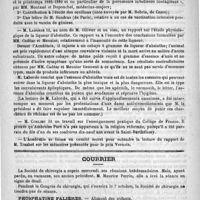 0520 - Page 516 - Académies et sociétés savantes. Académie de médecine. Séance du 1er octobre 1889 / Courrier