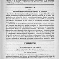 0521 - Page 517 - Comité de rédaction / Sommaire / Bulletin. Quatrième session du congrès français de chirurgie / Feuilleton. De la Bastille au cap nord (Notes et impressions d'un parisien en Norwège), par Maurice Springer