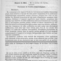 0526 - Page 522 - Bulletin. Quatrième session du congrès français de chirurgie [L.-H. Petit] / Hôpital du Midi. - M. le docteur du Castel. Traitement de l'orchite blennorrhagique / Feuilleton. De la bastille au cap nord (Notes et impressions d'un parisien en Norwège), par Maurice Springer