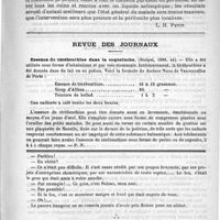 0539 - Page 535 - Bulletin. Traitement chirurgical de la péritonite [L. H. Petit] / Revue des journaux. Essence de térébenthine dans la coqueluche. (Scalpel, 1889, 44) / Feuilleton. Causerie. Hystériques, aliénés et autres nerveux