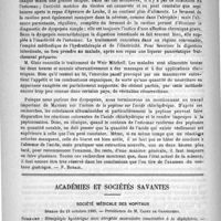 0578 - Page 574 - Sociétés et congrès. Assemblée des naturalistes et médecins allemands. - La dyspepsie neurasthénique. - Neutralisation de l'acide chlorhydrique dans le suc gastrique / Académies et sociétés savantes. Société médicale des hôpitaux. Séance du 11 octobre 1889
