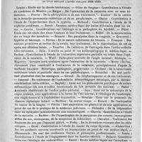 0591 - Page 587 - Académies et sociétés savantes. Société de chirurgie. Séance du 31 juillet / Thèses pour le doctorat en médecine présentées et soutenues devant la faculté de médecine de Lyon pendant l'année scolaire 1888-1889