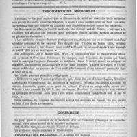 0592 - Page 588 - Formulaire. Potion anti-hémorrhagique. - Corneille Saint-Marc / Informations médicales. Autriche / Courrier