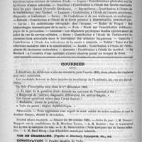 0616 - Page 612 - Thèses pour le doctorat en médecine et en pharmacie présentées et soutenues devant la faculté de médecine de Bordeaux pendant l'année scolaire 1888-1889 / Courrier / Nécrologie [Danjoy] / Société médico-pratique