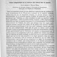 0632 - Page 628 - Bulletin. Sur les réquisitions de médecins dans les affaires médico-légales [L.-H. Petit] / Valeur diagnostique de la tolérance des iodures dans la syphilis. Par le docteur J. William White...