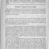 0653 - Page 649 - Comité de rédaction / Sommaire / Pathogénie et nature du mal de Bright