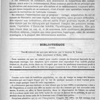 0711 - Page 703 - Sur le traitement des rétro-déviation utérines. Par L.-G. Richelot / Bibliothèque. Traité clinique des maladies mentales, par le docteur H. Schüle. Paris, Lecrosnier et Babé, 1889 / Feuilleton. Causerie