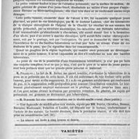 0749 - Page 741 - Académies et sociétés savantes. Société de médecine de Paris. Séance du 9 novembre 1889 / Variétés
