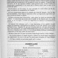 0762 - Page 754 - Académies et sociétés savantes. Société de chirurgie. Séance du 20 novembre / Formulaire. Elixir anti-odontalgique / Informations médicales. Montpellier