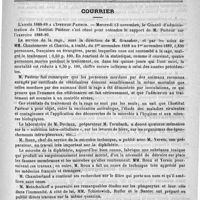 0763 - Page 755 - Informations médicales. Montpellier / Courrier. L'année 1888-89 à l'Institut Pasteur