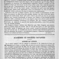 0835 - Page 823 - Revue trimestrielle d'obstétrique et de gynécologie. Étiologie et traitement des vomissements incoercibles de la grossesse, par le docteur A. Guéniot... (Paris, Masson) (A suivre) / Académies et sociétés savantes. Académie des sciences