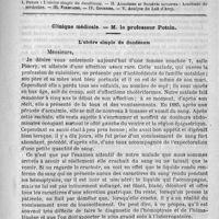 0841 - Page 829 - Comité de rédaction / Sommaire / Clinique médicale. - M. le professeur Potain. L'ulcère simple du duodénum
