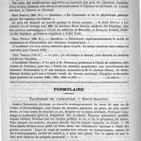 0850 - Page 838 - Prix de l'académie pour 1889 (A suivre) / Formulaire. Traitement de l'hématurie. - Bourel-Roncière / Courrier