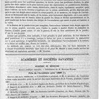 0863 - Page 847 - Revue trimestrielle d'obstétrique et de gynécologie. D'une nouvelle manoeuvre pour l'abaissement d'un pied dans la présentation du siège décomplétée; mode des fosses, par le docteur P. Mantel / Académies et sociétés savantes. Académie de médecine. Séance publique annuelle