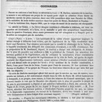 0867 - Page 851 - Informations médicales / Courrier. Projet de création d'une école de médecine navale / La dengue en Grèce / L'eau à Paris / Le choléra