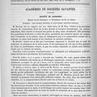 0912 - Page 896 - Revue des journaux. Tumeur maligne développée dans un sac herniaire ombilical, par M. Daniel Lewis (Bull. méd. du 27 novembre) / Académies et sociétés savantes. Société de chirurgie. Séance du 18 décembre