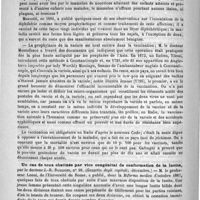 0922 - Page 906 - Revue des journaux. Journaux italiens. Étiologie et prophylaxie de la diphthérie, par M. le docteur Alphonse Montefusco / Un cas de toux obstinée par vice congénital de conformation de la luette, par le docteur J.-B. Buglion (Gazetta degli ospitali ; décembre) / Traitement par la suspension dans les maladies de la moelle, par le professeur de Renzi (Rivista clinica e terapeutica, n° 8 ; 1889)