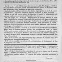 0010 - Page 6 - Bulletin. De l'emploi du strophantus dans la thérapeutique infantile. Communication faite à la société de médecine de Paris, dans la séance du 12 octobre 1889, par le docteur Moncorvo... / Feuilleton. Causerie [Simplissime] / Pilules de créoline. - Spoeth