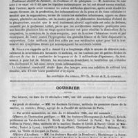 0039 - Page 35 - Académies et sociétés savantes. Société de médecine pratique. Séance du 2 janvier 1890 / Courrier