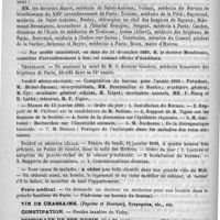 0064 - Page 60 - Formulaire. Sirop contre les maladies cutanées. - Augagneur / Courrier. Nécrologie [Gendrin] / Société médico-pratique / Société de médecine légale