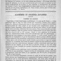 0097 - Page 93 - Sociétés et Congrès. La grippe [P. Rodais] / Académies et sociétés savantes. Académie des sciences