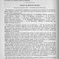 0098 - Page 94 - Académies et sociétés savantes. Académie des sciences / Société de médecine pratique. Séance du 9 janvier 1890