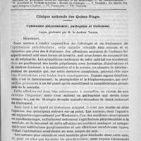 0101 - Page 97 - Comité de rédaction / Sommaire / Clinique nationale des Quinze-Vingts. Ophthalmie phlycténulaire ; pathogénie et traitement. Leçon professé par M. le docteur Valude